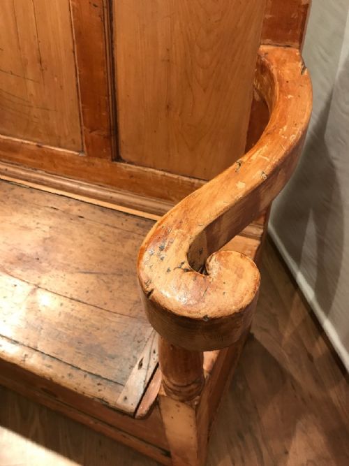ANTIQUE SETTLE BENCH - ADDITIONAL PHOTO 12