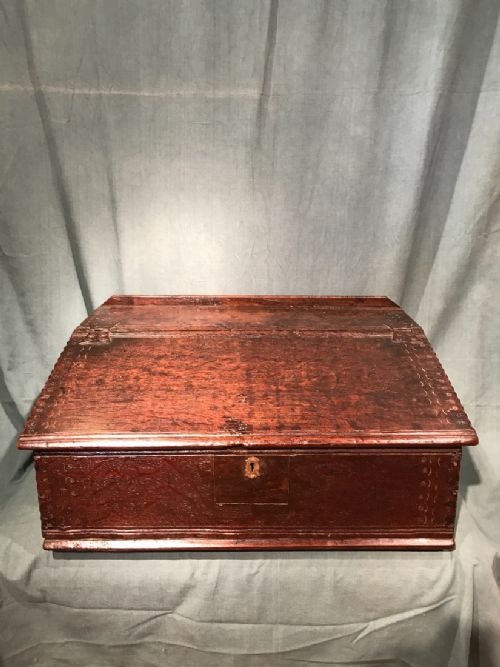 antique oak table box - CATEGORY: ANTIQUE BOXES - DATED 18TH CENTURY