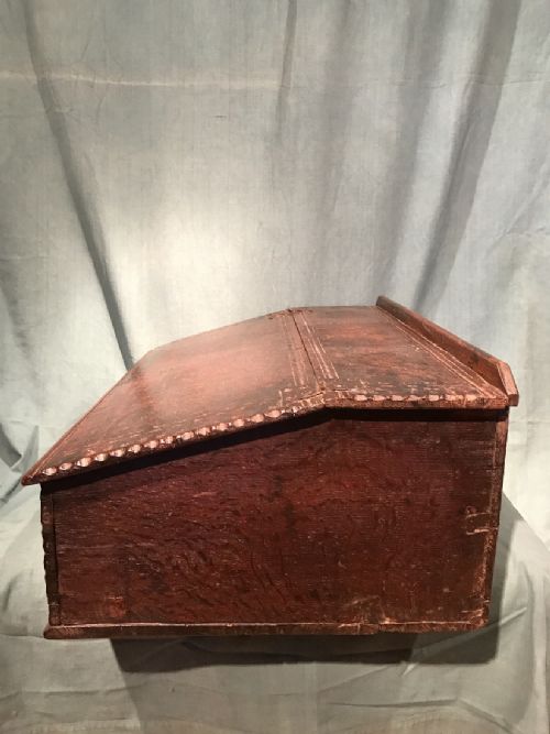 ANTIQUE OAK TABLE BOX - ADDITIONAL PHOTO 6