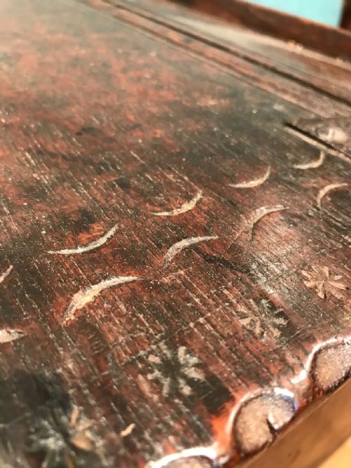 ANTIQUE OAK TABLE BOX - ADDITIONAL PHOTO 10