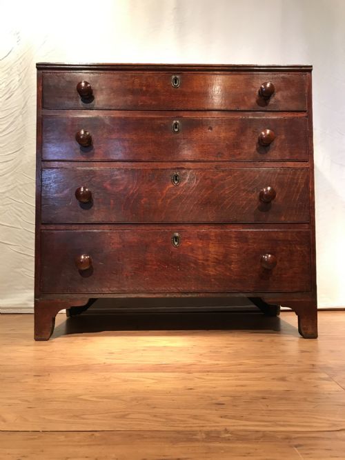 antique oak chest of drawers - CATEGORY: ANTIQUE CHEST OF DRAWERS - DATED 19TH CENTURY