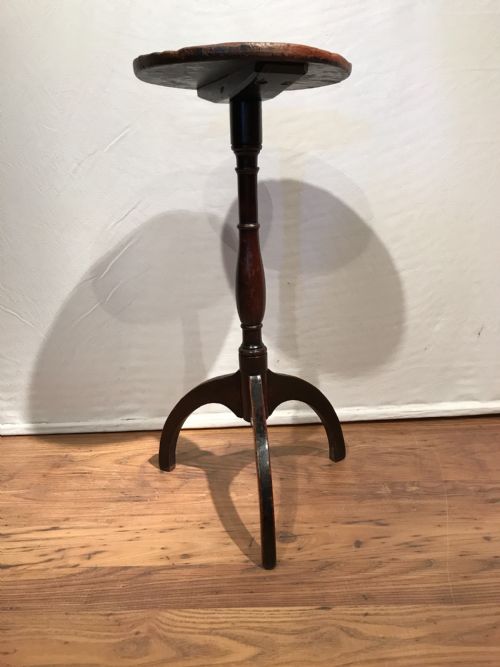 ANTIQUE SIDE TABLE CANDLESTAND - ADDITIONAL PHOTO 1