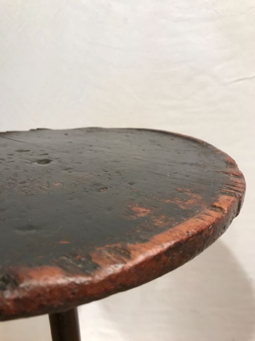ANTIQUE SIDE TABLE CANDLESTAND - ADDITIONAL PHOTO 7