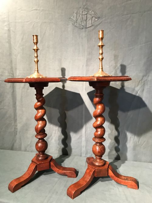 pair of side tablescandlestands - CATEGORY: ANTIQUE MISCELLANEOUS - DATED 18TH CENTURY