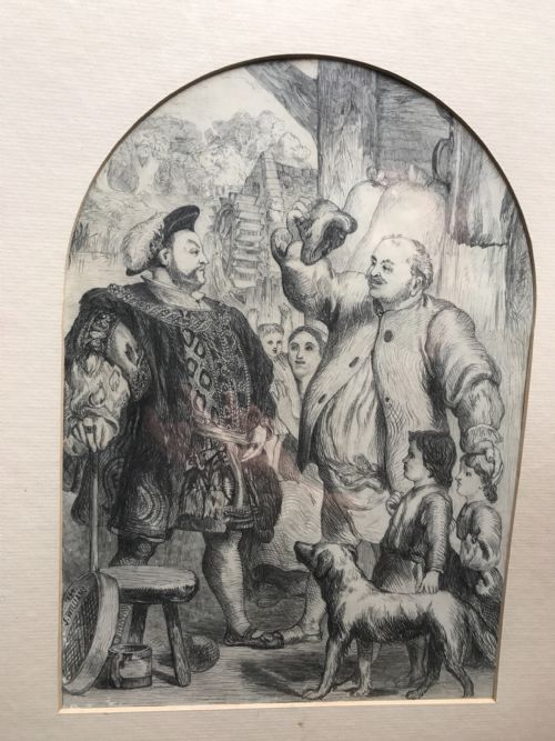ANTIQUE DRAWING HENRY VIII - ADDITIONAL PHOTO 2