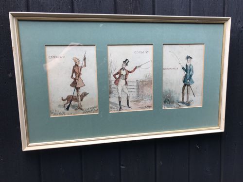 antique naive watercolours - CATEGORY: ANTIQUE ART - DATED 19TH CENTURY