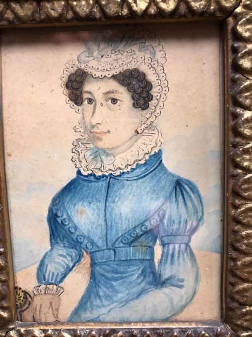 ANTIQUE PORTRAIT WATERCOLOUR - ADDITIONAL PHOTO 3