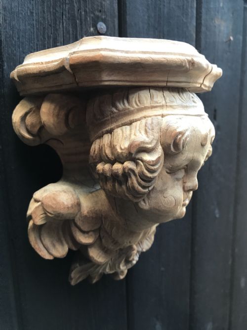 ANTIQUE CARVED SCONCEWALL BRACKET - ADDITIONAL PHOTO 4