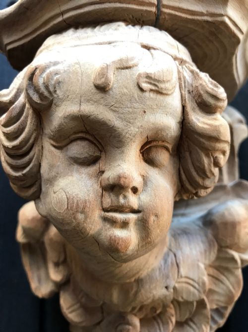 ANTIQUE CARVED SCONCEWALL BRACKET - ADDITIONAL PHOTO 5