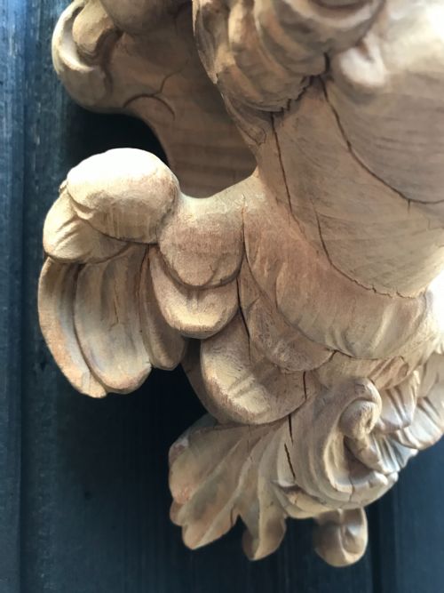 ANTIQUE CARVED SCONCEWALL BRACKET - ADDITIONAL PHOTO 7