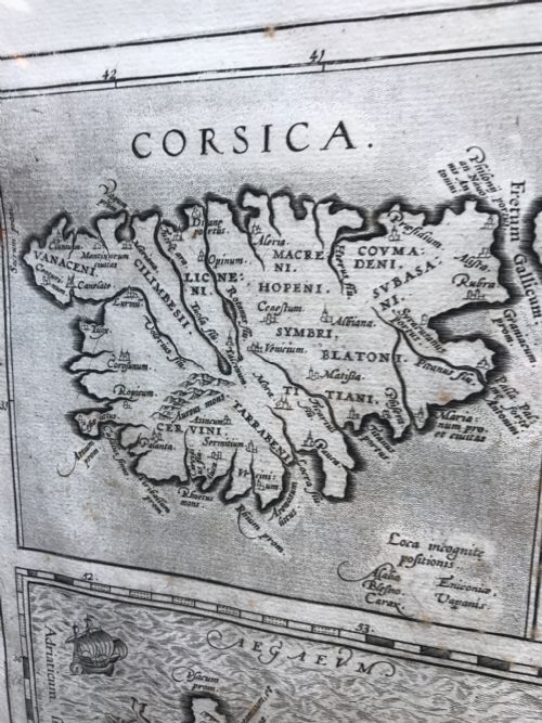 ORIGINAL ANTIQUE MAP OF CRETE ETC - ADDITIONAL PHOTO 5