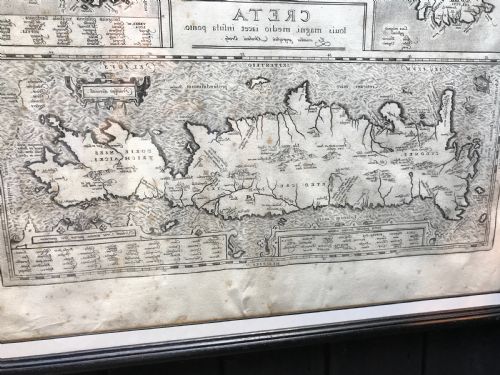 ORIGINAL ANTIQUE MAP OF CRETE ETC - ADDITIONAL PHOTO 6