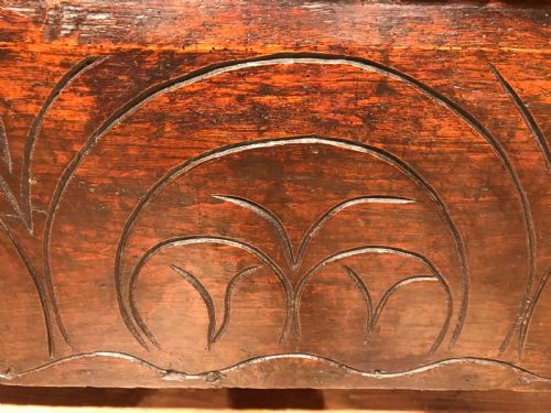 ANTIQUE OAK COFFERCHEST - ADDITIONAL PHOTO 2