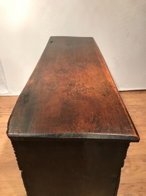 ANTIQUE OAK COFFERCHEST - ADDITIONAL PHOTO 7