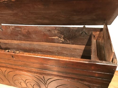 ANTIQUE OAK COFFERCHEST - ADDITIONAL PHOTO 12