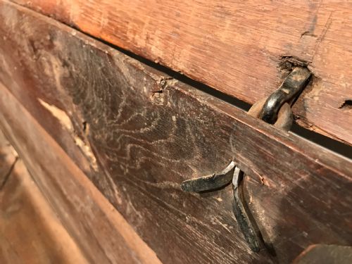 ANTIQUE OAK COFFERCHEST - ADDITIONAL PHOTO 14