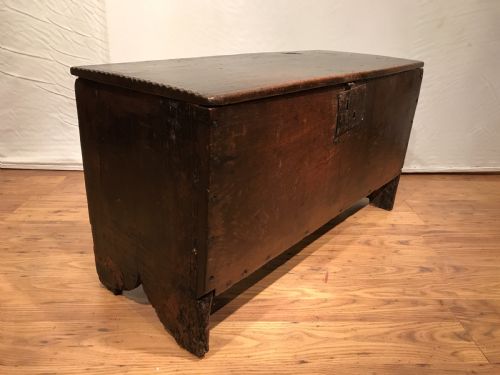ANTIQUE OAK COFFERCHEST - ADDITIONAL PHOTO 7