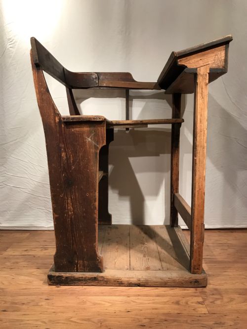 ANTIQUE PINE DESK - ADDITIONAL PHOTO 1
