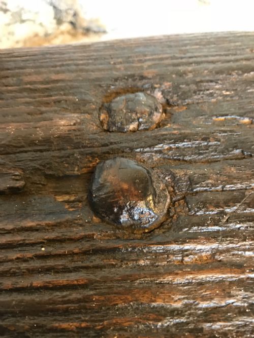 PRIMITIVE OAK STOOL - ADDITIONAL PHOTO 7