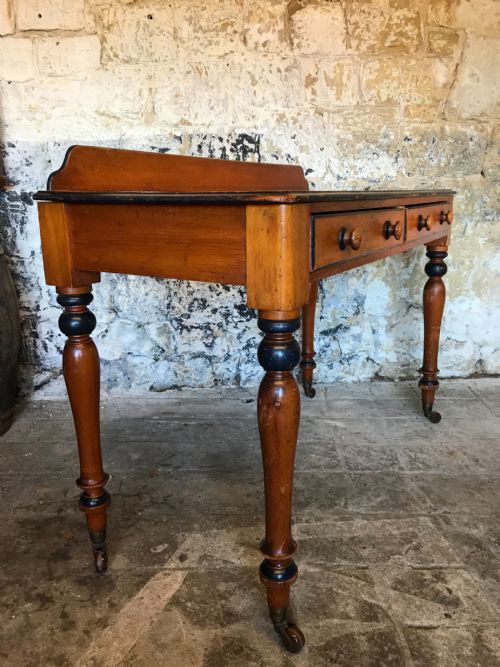 antique pine tabledesk - CATEGORY: ANTIQUE FURNITURE - DATED 19TH CENTURY