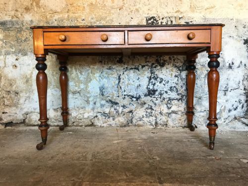 ANTIQUE PINE TABLEDESK - ADDITIONAL PHOTO 2