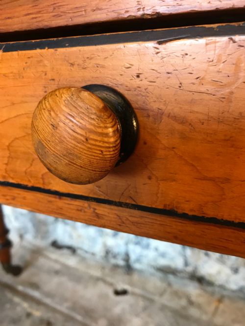 ANTIQUE PINE TABLEDESK - ADDITIONAL PHOTO 10