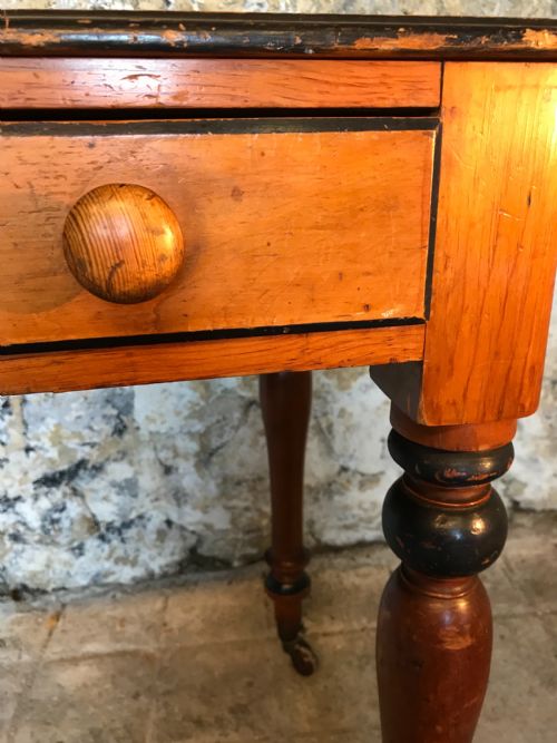 ANTIQUE PINE TABLEDESK - ADDITIONAL PHOTO 11