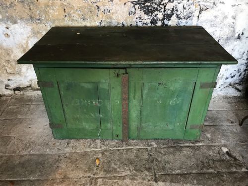 MILITARY CAMPAIGN PAINTED CHEST CUPBOARD - ADDITIONAL PHOTO 1
