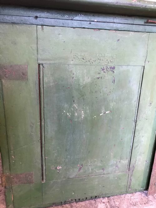 MILITARY CAMPAIGN PAINTED CHEST CUPBOARD - ADDITIONAL PHOTO 2