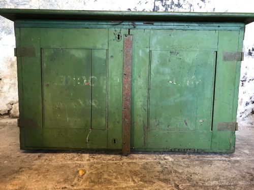 MILITARY CAMPAIGN PAINTED CHEST CUPBOARD - ADDITIONAL PHOTO 3
