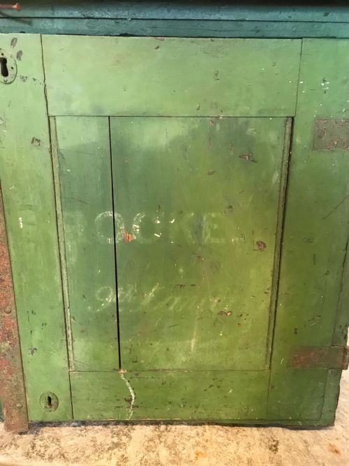 MILITARY CAMPAIGN PAINTED CHEST CUPBOARD - ADDITIONAL PHOTO 4