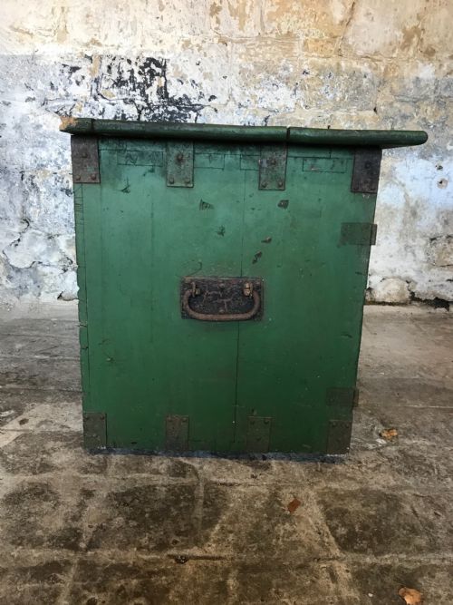 MILITARY CAMPAIGN PAINTED CHEST CUPBOARD - ADDITIONAL PHOTO 9