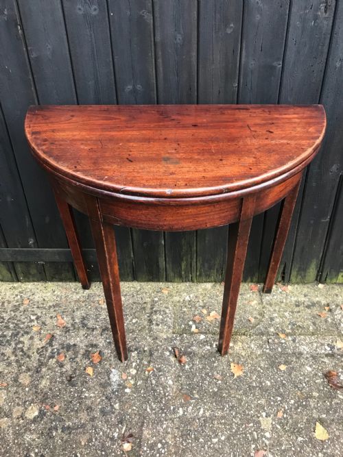 GEORGIAN MAHOGANY CARDTEA TABLE - ADDITIONAL PHOTO 1