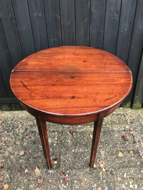 GEORGIAN MAHOGANY CARDTEA TABLE - ADDITIONAL PHOTO 5