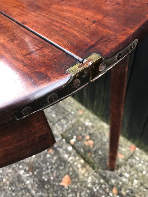GEORGIAN MAHOGANY CARDTEA TABLE - ADDITIONAL PHOTO 7