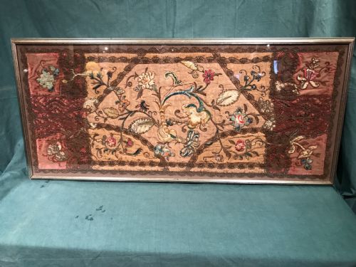 antique embroided textile - CATEGORY: ANTIQUE MISCELLANEOUS - DATED 19TH CENTURY