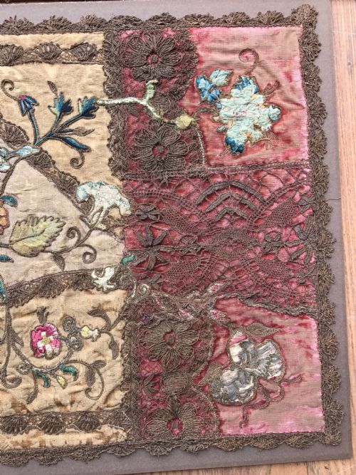 ANTIQUE EMBROIDED TEXTILE - ADDITIONAL PHOTO 5