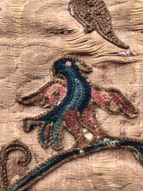 ANTIQUE EMBROIDED TEXTILE - ADDITIONAL PHOTO 7
