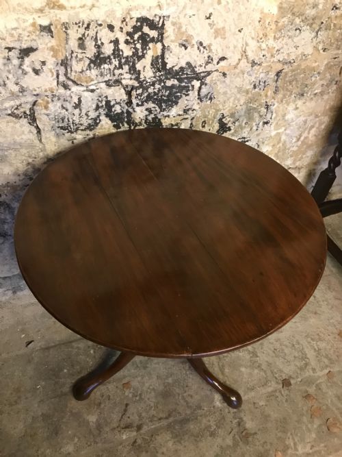ANTIQUE YEW WOOD TABLE - ADDITIONAL PHOTO 4