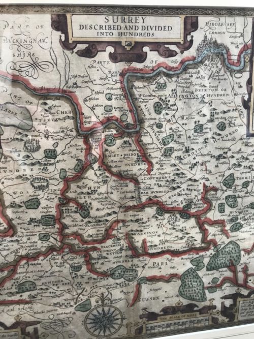 JOHN SPEED ORIGINAL MAP OF SURREY - ADDITIONAL PHOTO 5
