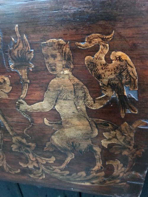 ANTIQUE MARQUETRY PANEL - ADDITIONAL PHOTO 5