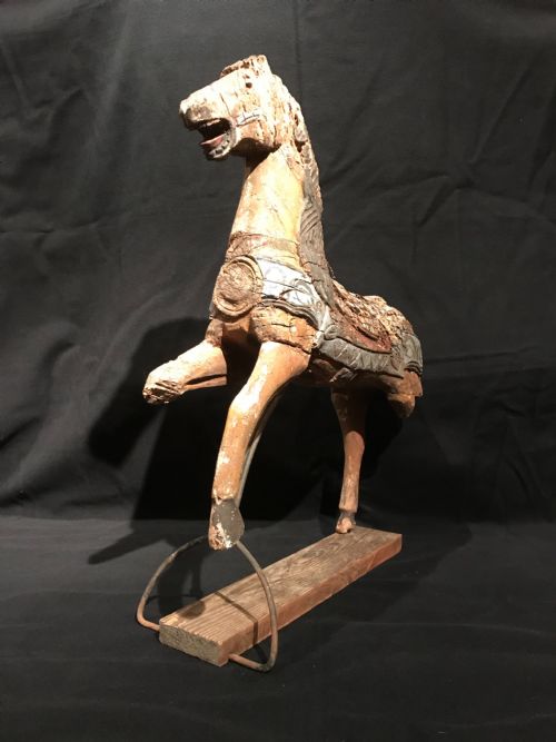 ANTIQUE WOODEN HORSE - ADDITIONAL PHOTO 1