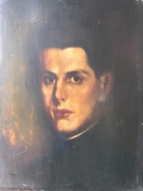 antique portrait painting - CATEGORY: ANTIQUE ART - DATED EDWARDIAN