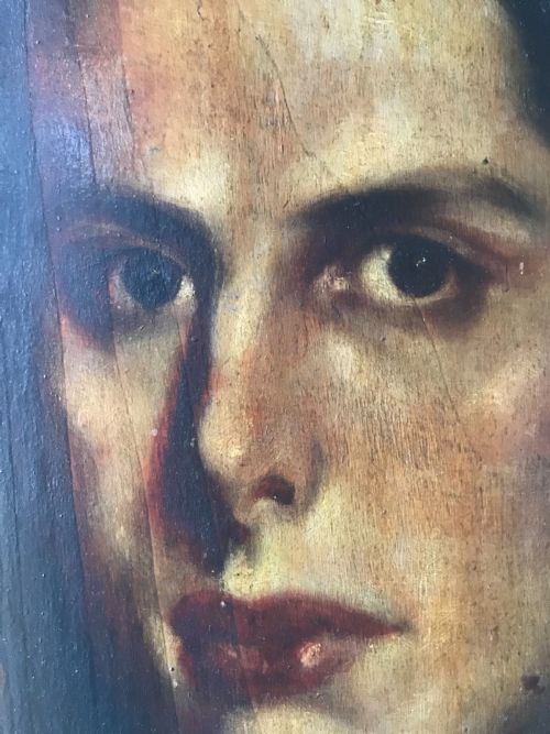 ANTIQUE PORTRAIT PAINTING - ADDITIONAL PHOTO 5