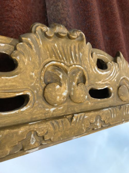 ANTIQUE GILTWOOD MIRROR - ADDITIONAL PHOTO 7