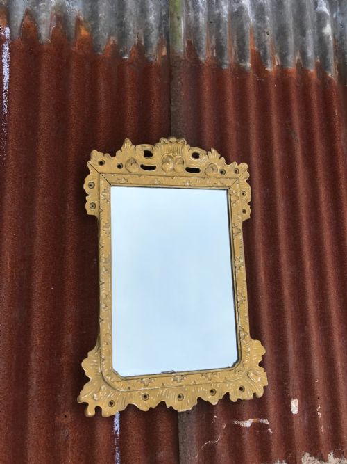 ANTIQUE GILTWOOD MIRROR - ADDITIONAL PHOTO 8