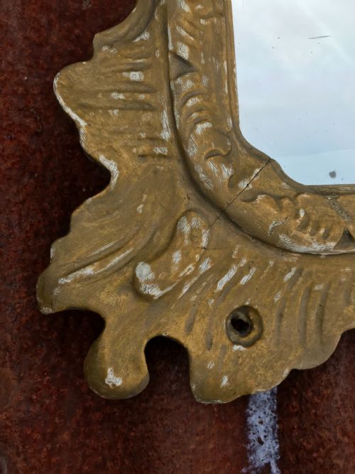 ANTIQUE GILTWOOD MIRROR - ADDITIONAL PHOTO 10