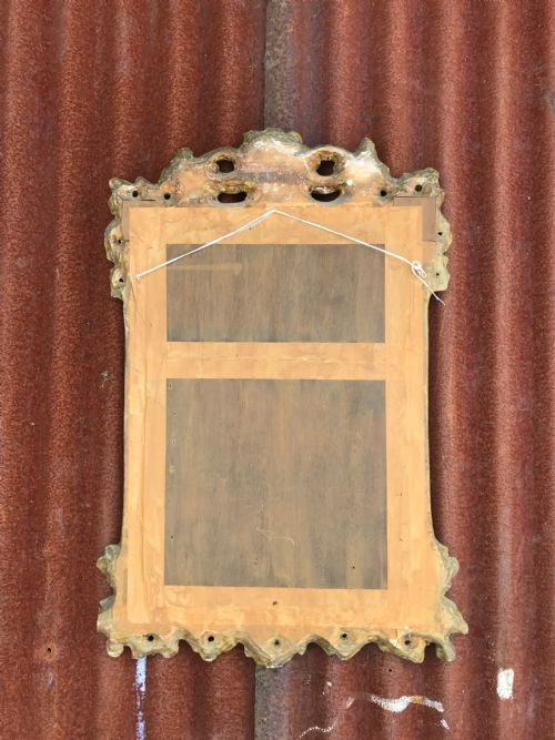 ANTIQUE GILTWOOD MIRROR - ADDITIONAL PHOTO 11