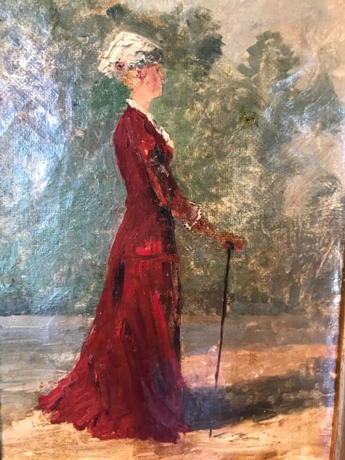 ANTIQUE OIL PAINTING - ADDITIONAL PHOTO 2