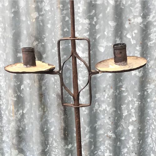 18TH CENTURY IRON CANDLESTAND - ADDITIONAL PHOTO 1